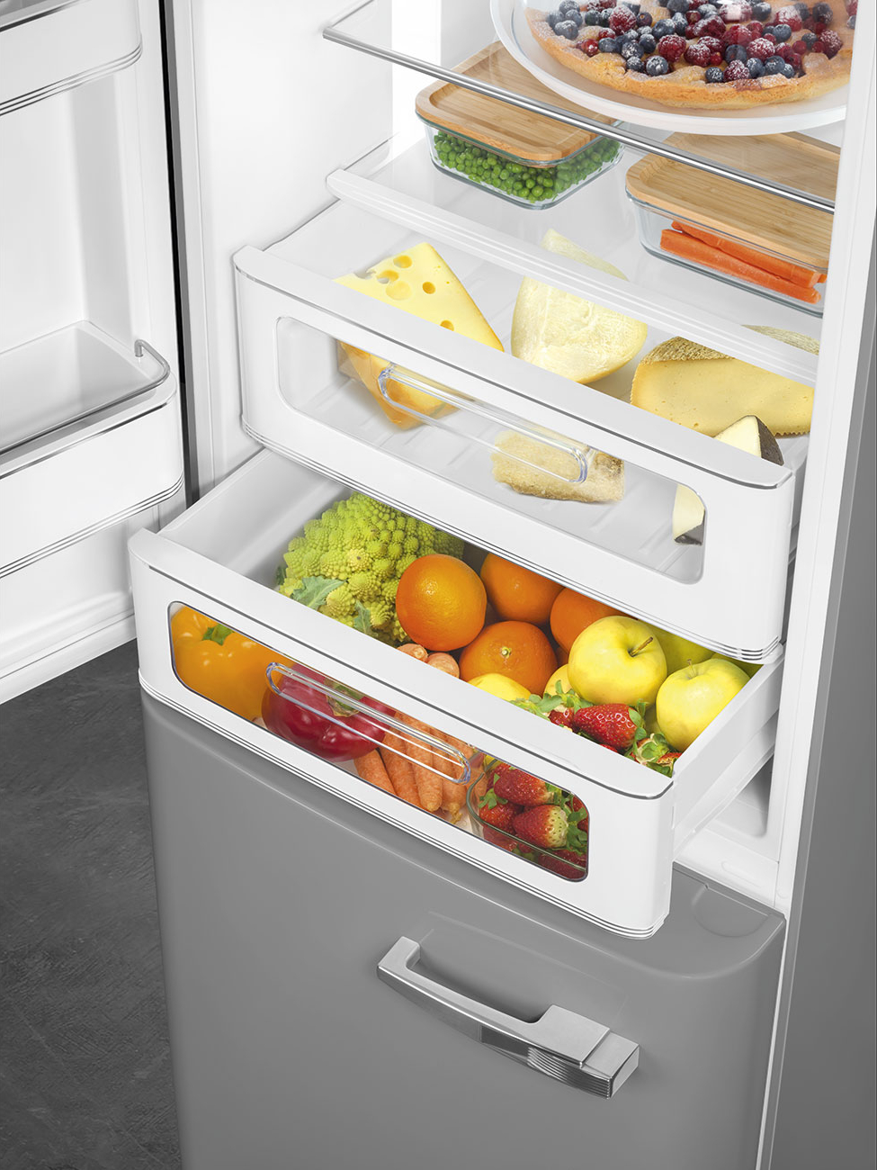 SMEG vrijstaande koel-/vriescombinatie - 197cm - FAB32LSV6