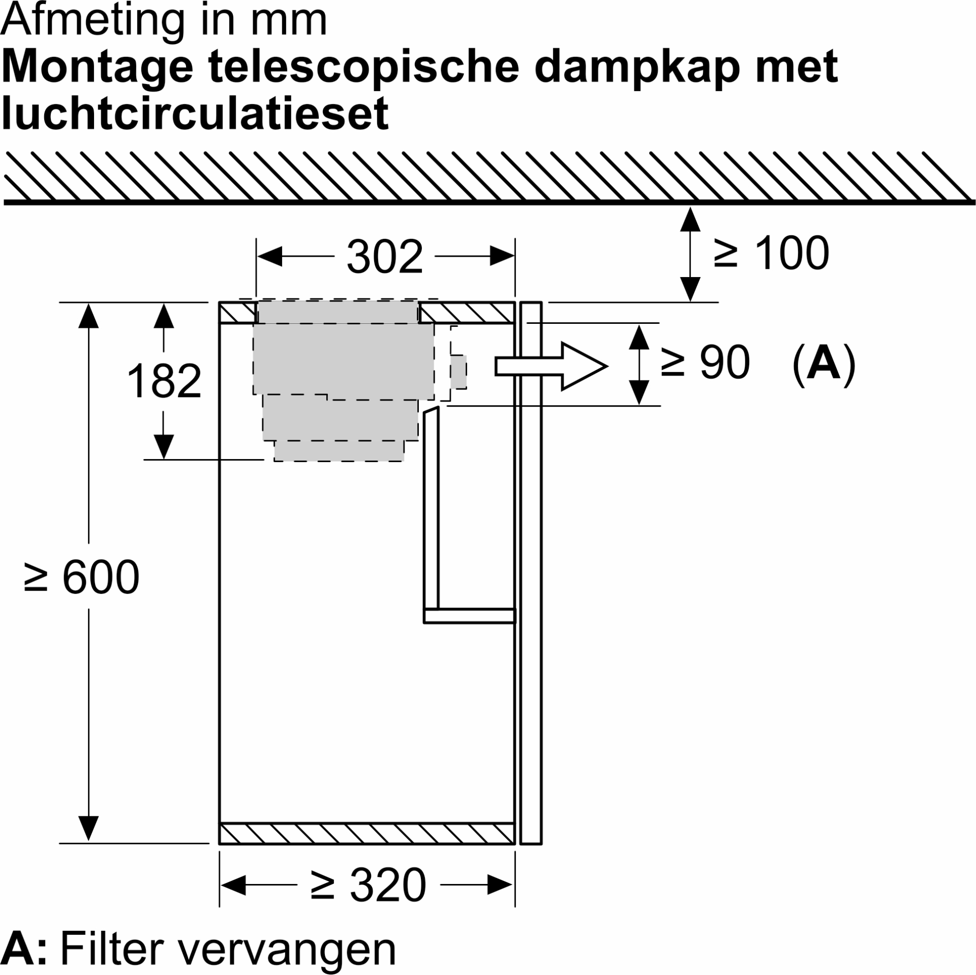 BOSCH koolstoffilter - regenereerbaar - DWZ1IT1D1
