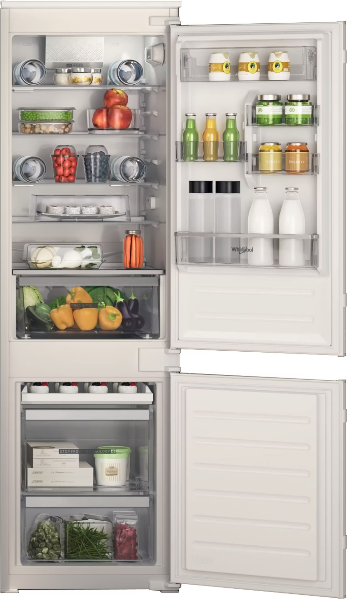 WHIRLPOOL koel-/vriescombinatie - 177cm - WHC18D011C1SF