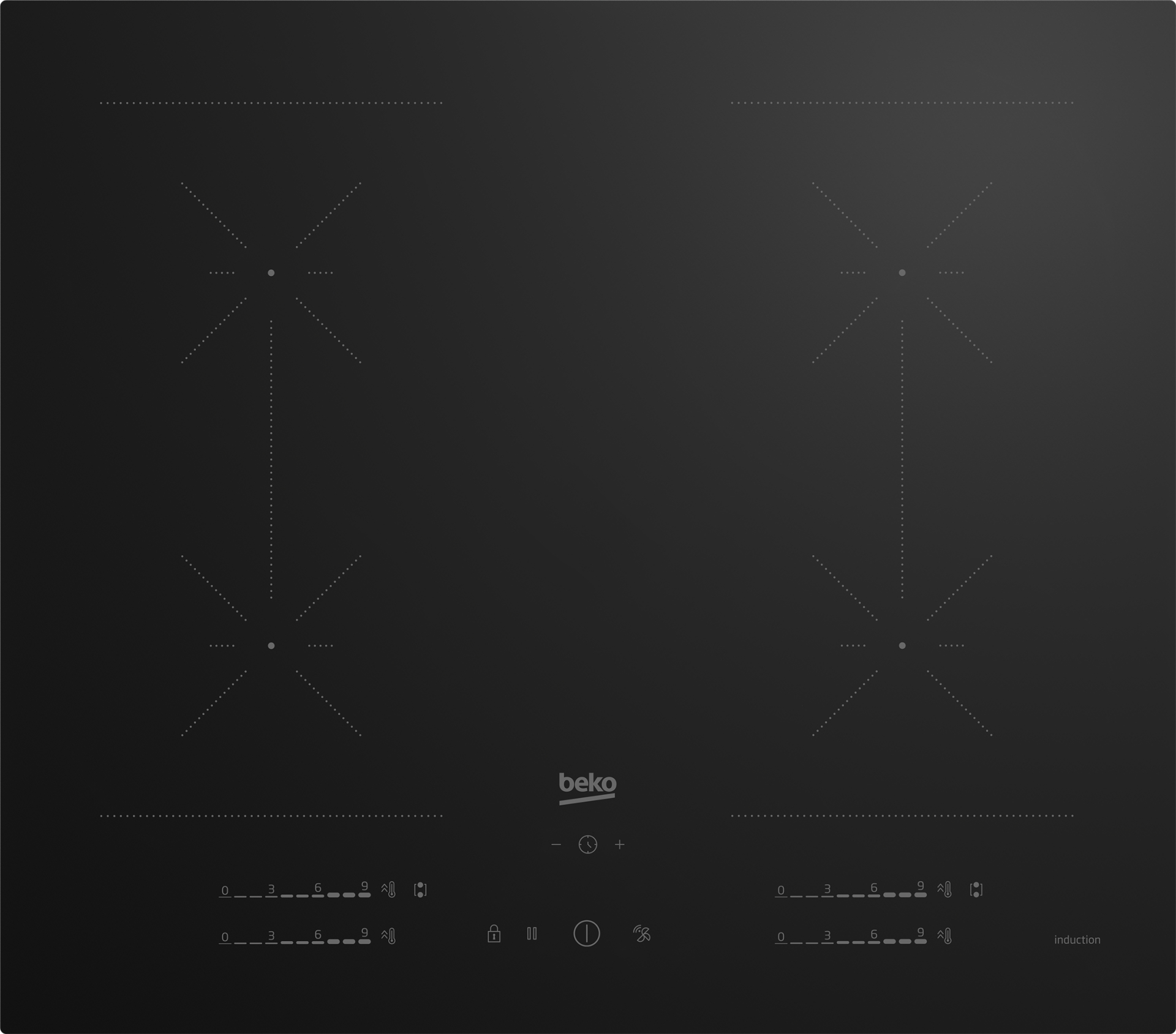 BEKO inductiekookplaat - 60cm - HII64720SUF2T