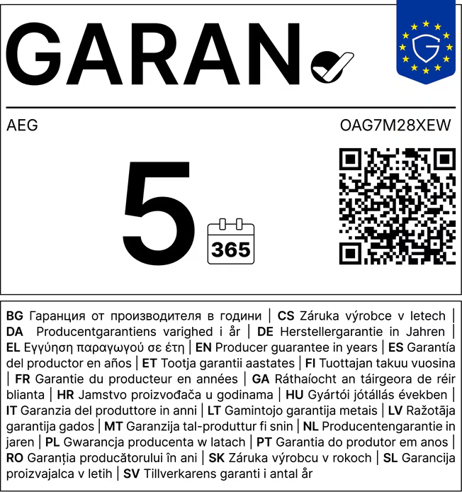 AEG 7000 Vrijstaande vriezer wit 278 l - OAG7M28XEW