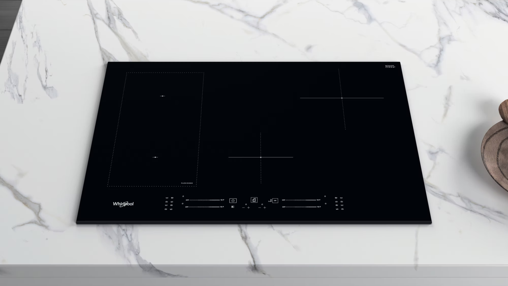 WHIRLPOOL inductiekookplaat - 77cm - WLS3377BF
