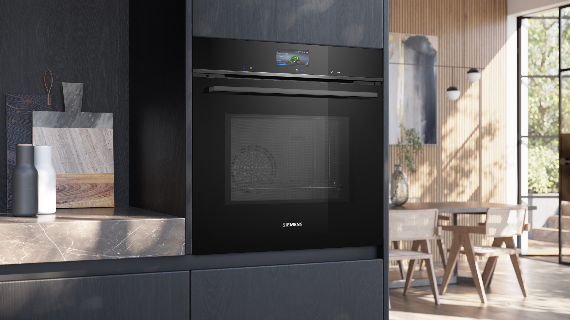 SIEMENS IQ700 multifunctionele oven met microgolfoven - 60cm - HM736GAB1