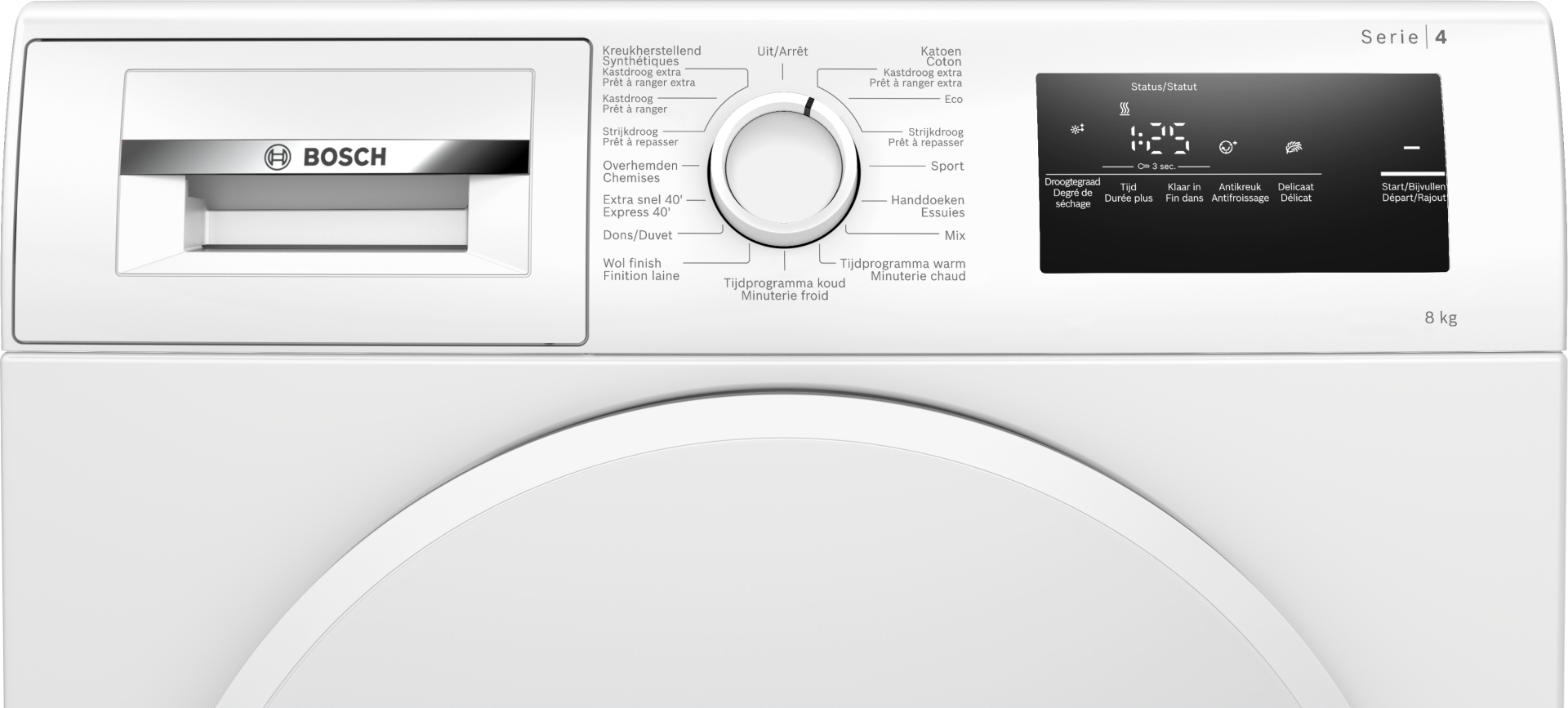 BOSCH SERIE 8 Droogkast 8 kg - WTH8300AFG