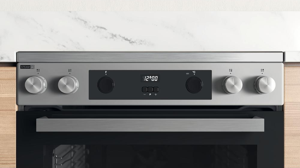 WHIRLPOOL fornuis met keramische kookplaat - 60cm - WS68V8CCXT