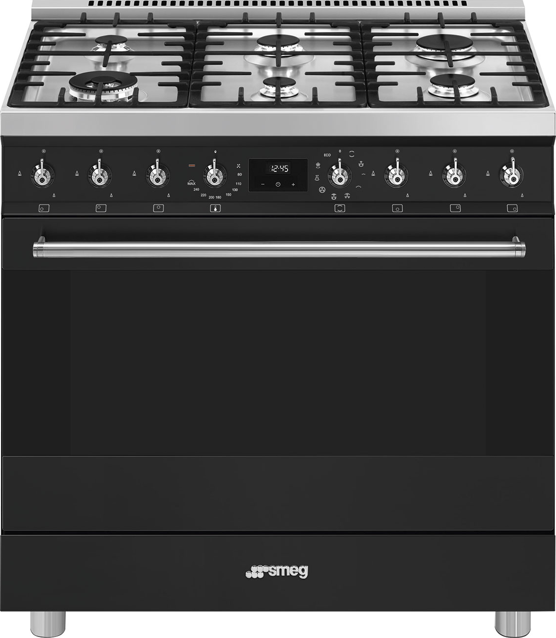 SMEG fornuis met gaskookplaat - 90cm - C9GMMB2