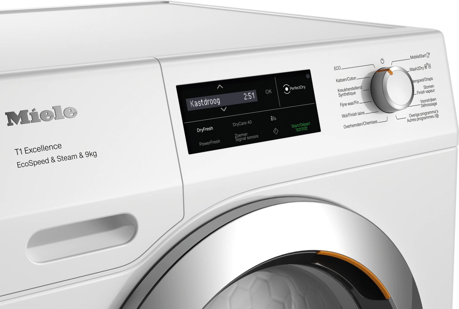 MIELE CHROME EDITION Droogkast 9 kg - TEL695WP