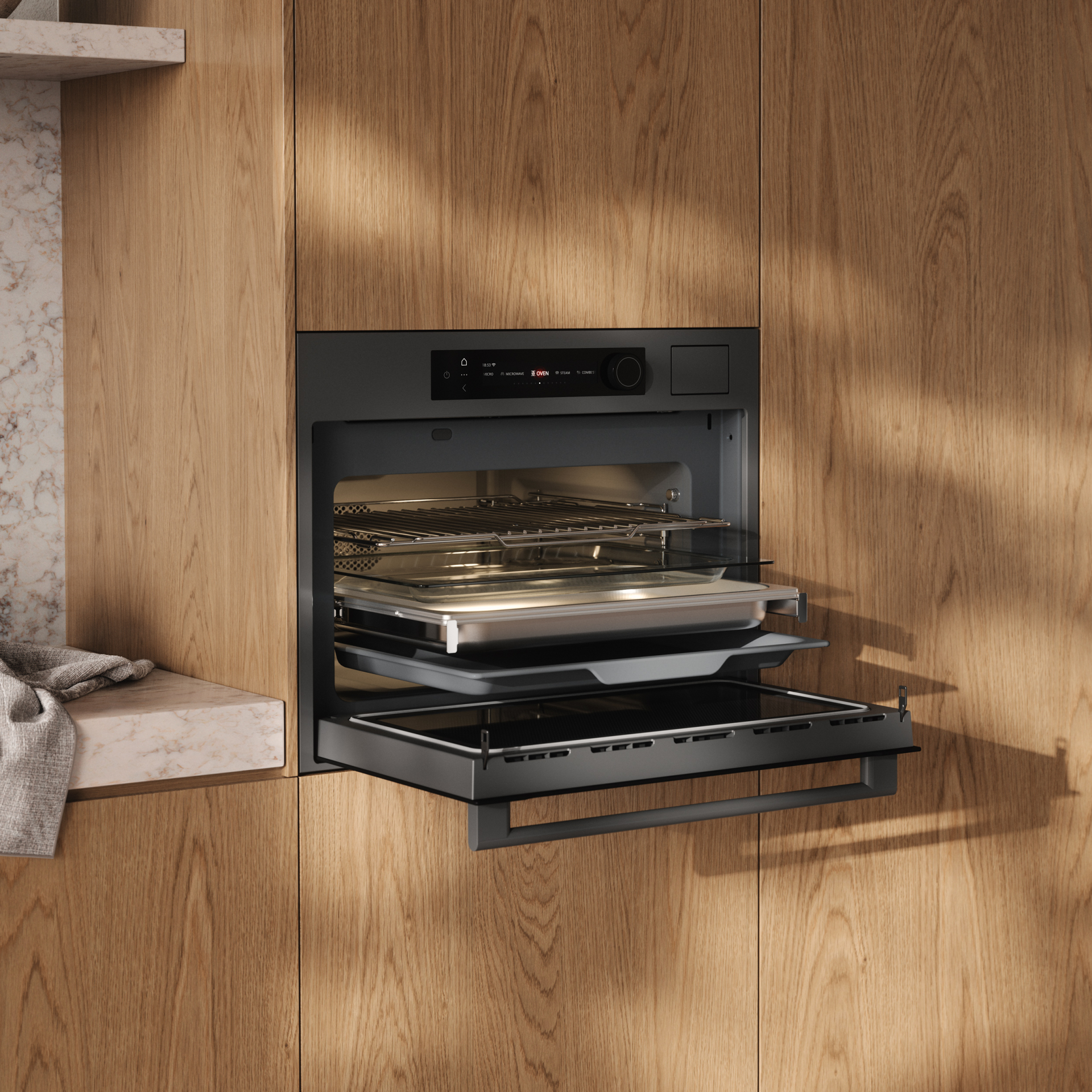 ATAG multifunctionele oven - combi - 45cm - CSX8495D
