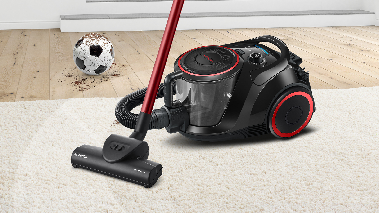 BOSCH  GS-41 stofzuiger zonder zak - BGS41POW2