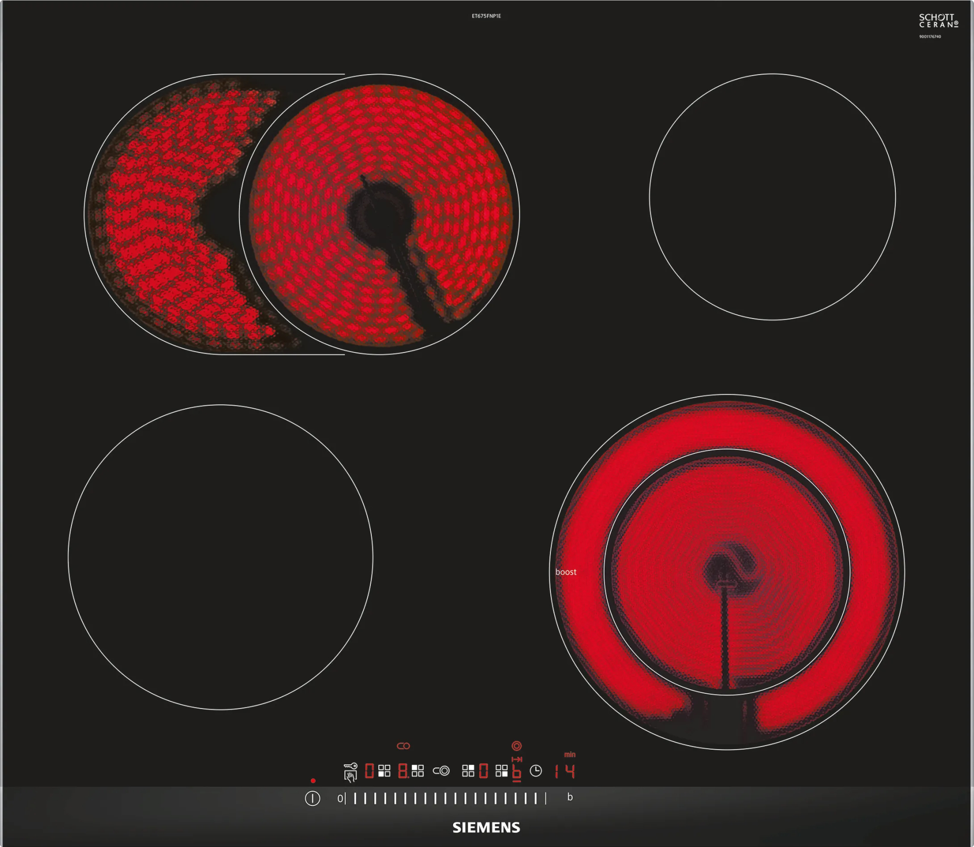 SIEMENS IQ300 vitrokeramische kookplaat - 60cm - ET675FNP1E
