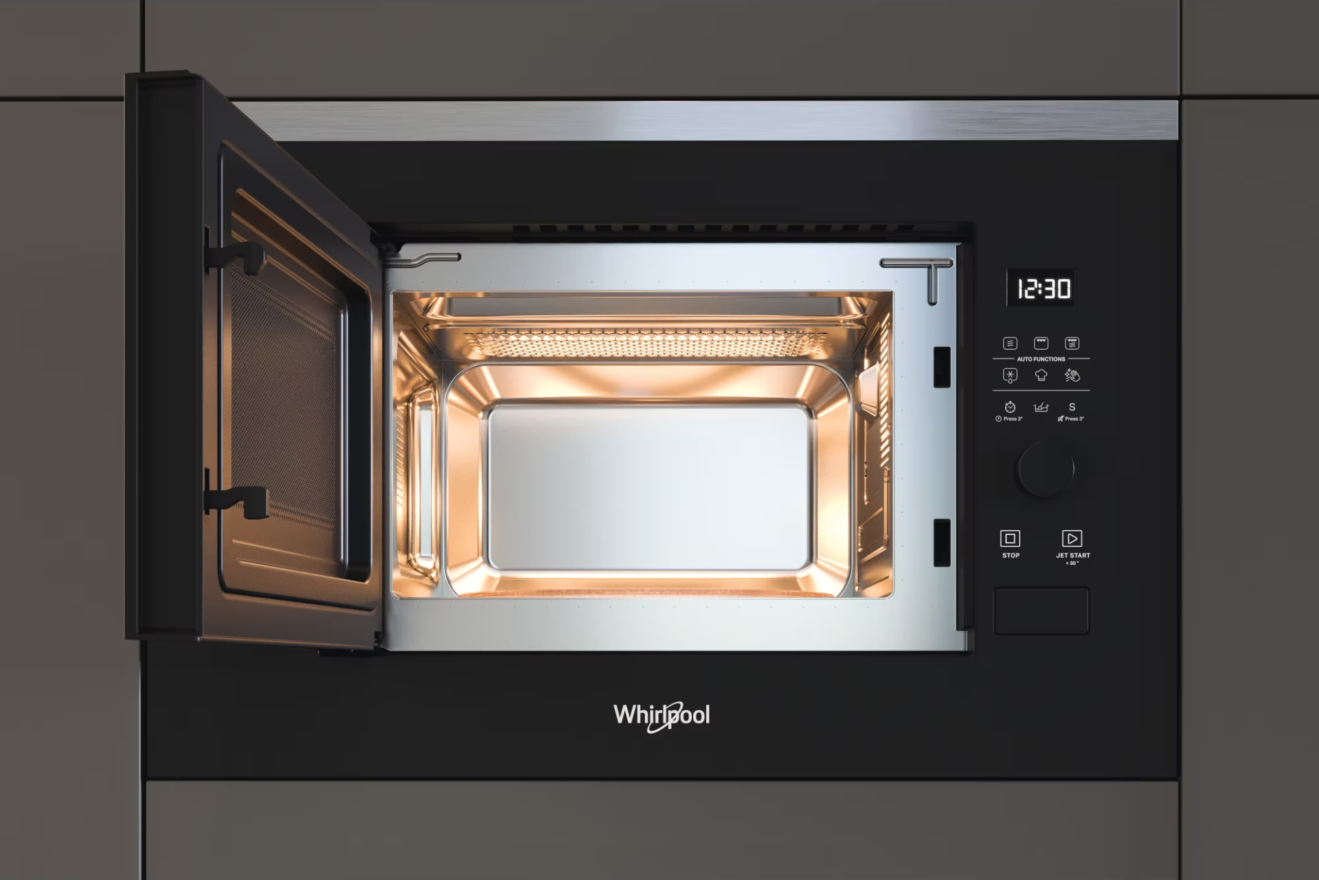 WHIRLPOOL microgolfoven met grill - 39cm - WMF200G