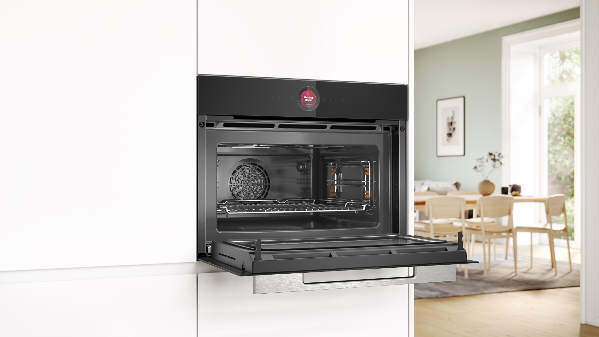 BOSCH SERIE 8 multifunctionele oven met microgolfoven - 45cm - CMG7241B1