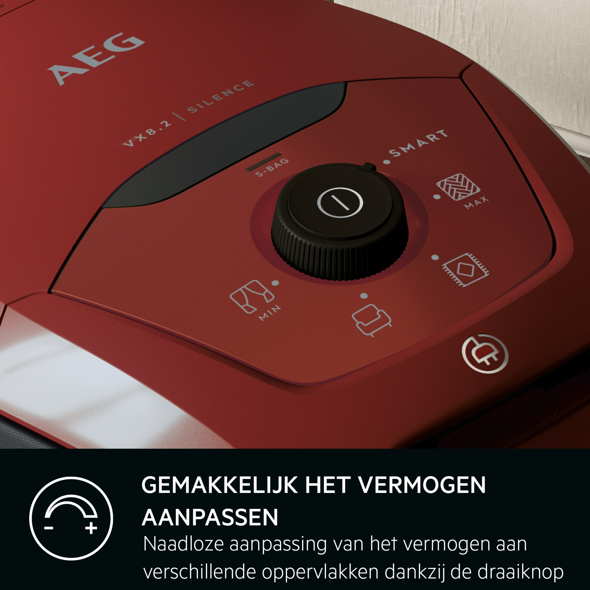 AEG SILENCE VX8.2 stofzuiger met zak - VX82-1-2CR