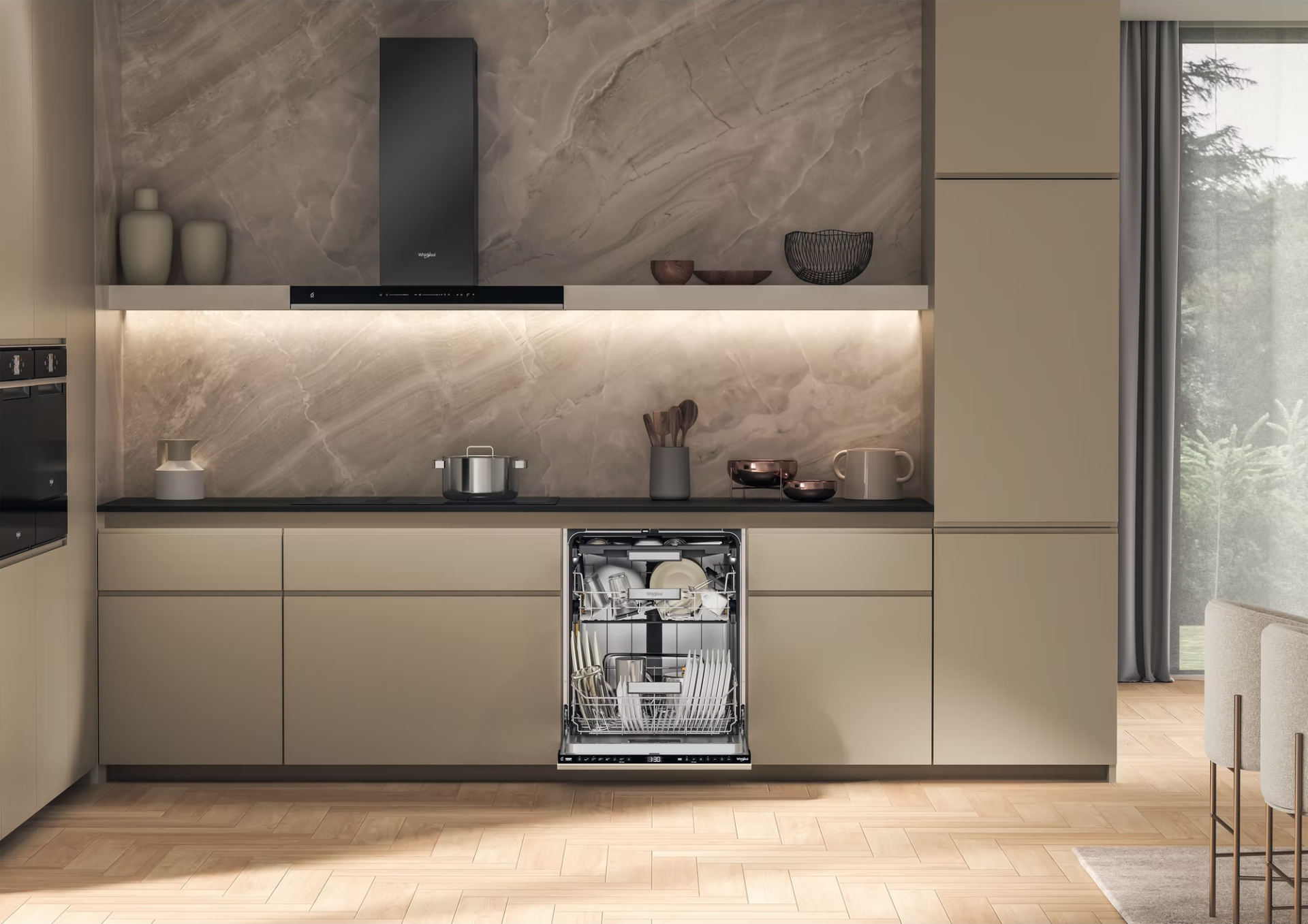 WHIRLPOOL vaatwasser volledig integreerbaar - W7IHF60TU