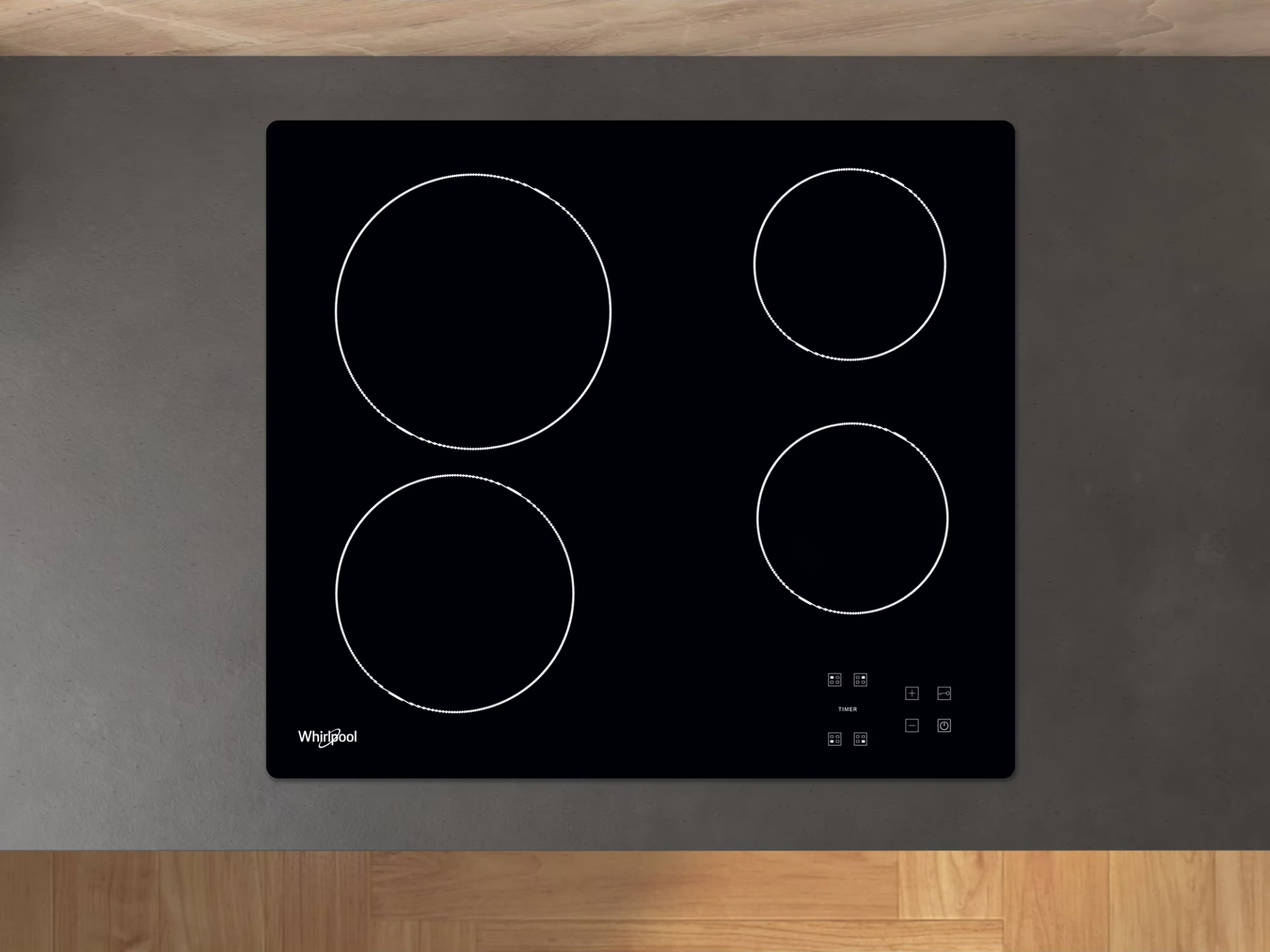 WHIRLPOOL vitrokeramische kookplaat - 58cm - AKT8090NE