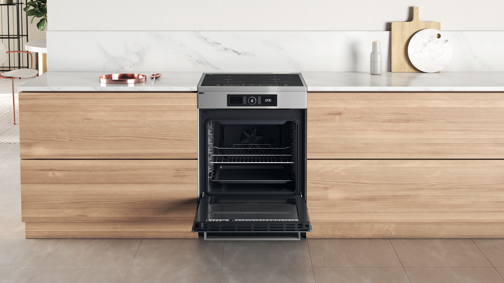 WHIRLPOOL fornuis met inductie kookplaat - 60cm - WS68IB8ACX/FR