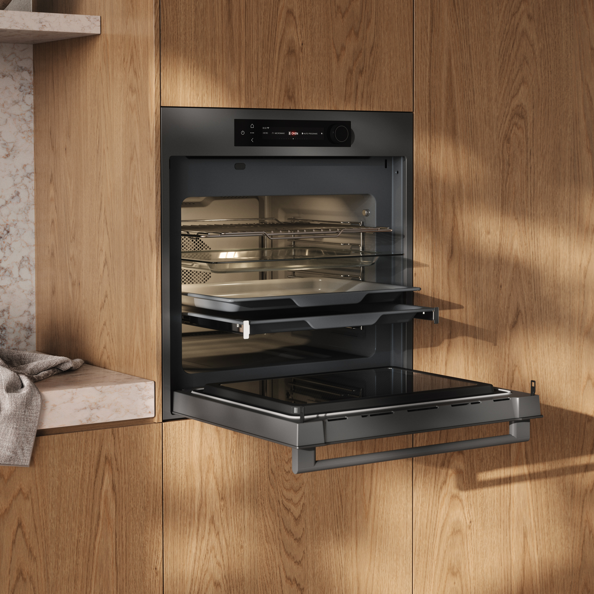 ATAG multifunctionele oven met microgolfoven - 60cm - CX8695D