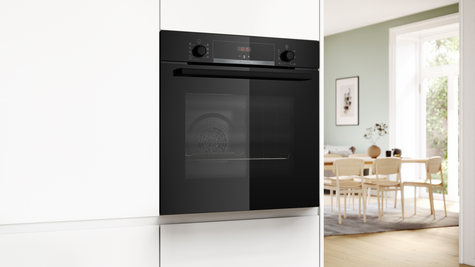 BOSCH Serie 4 multifunctionele oven - 60cm - HBA514BB3