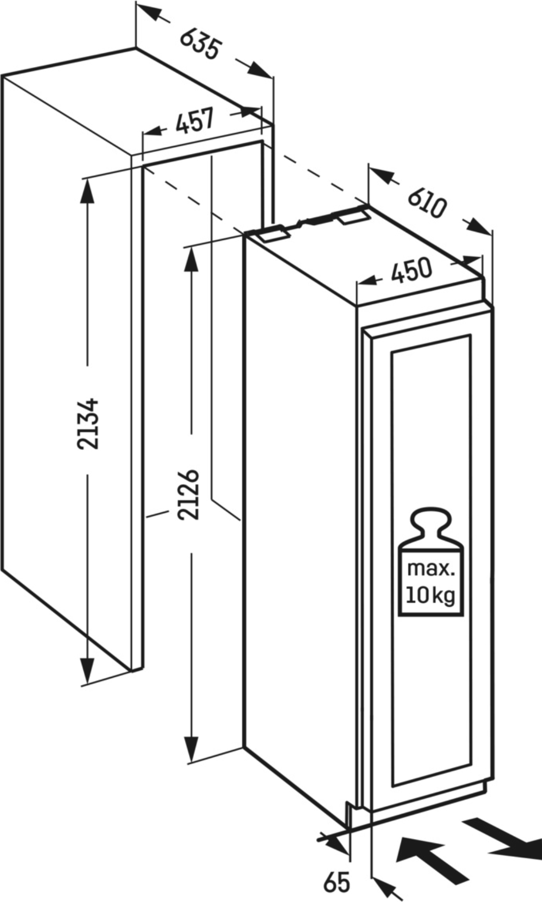 LIEBHERR MONOLITH Inbouw wijnklimaatkast - EWPI947020