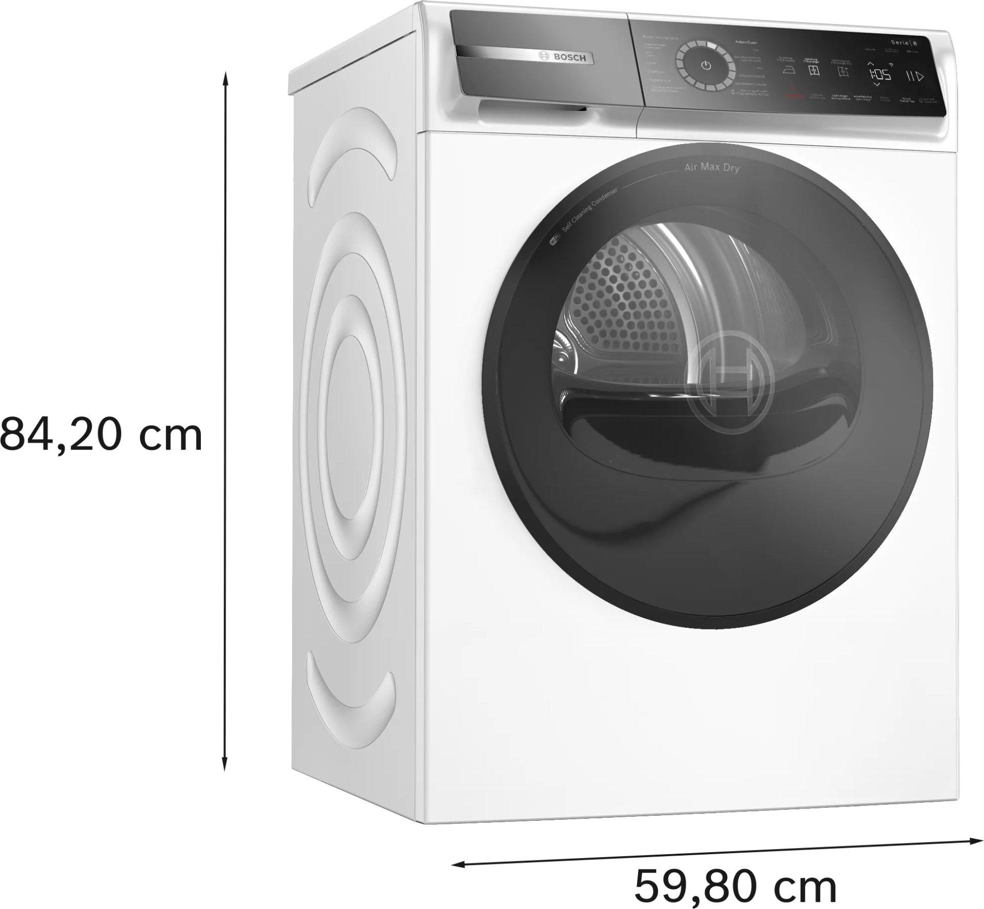 BOSCH SERIE 8 Droogkast 9 kg - WRB247D0FG