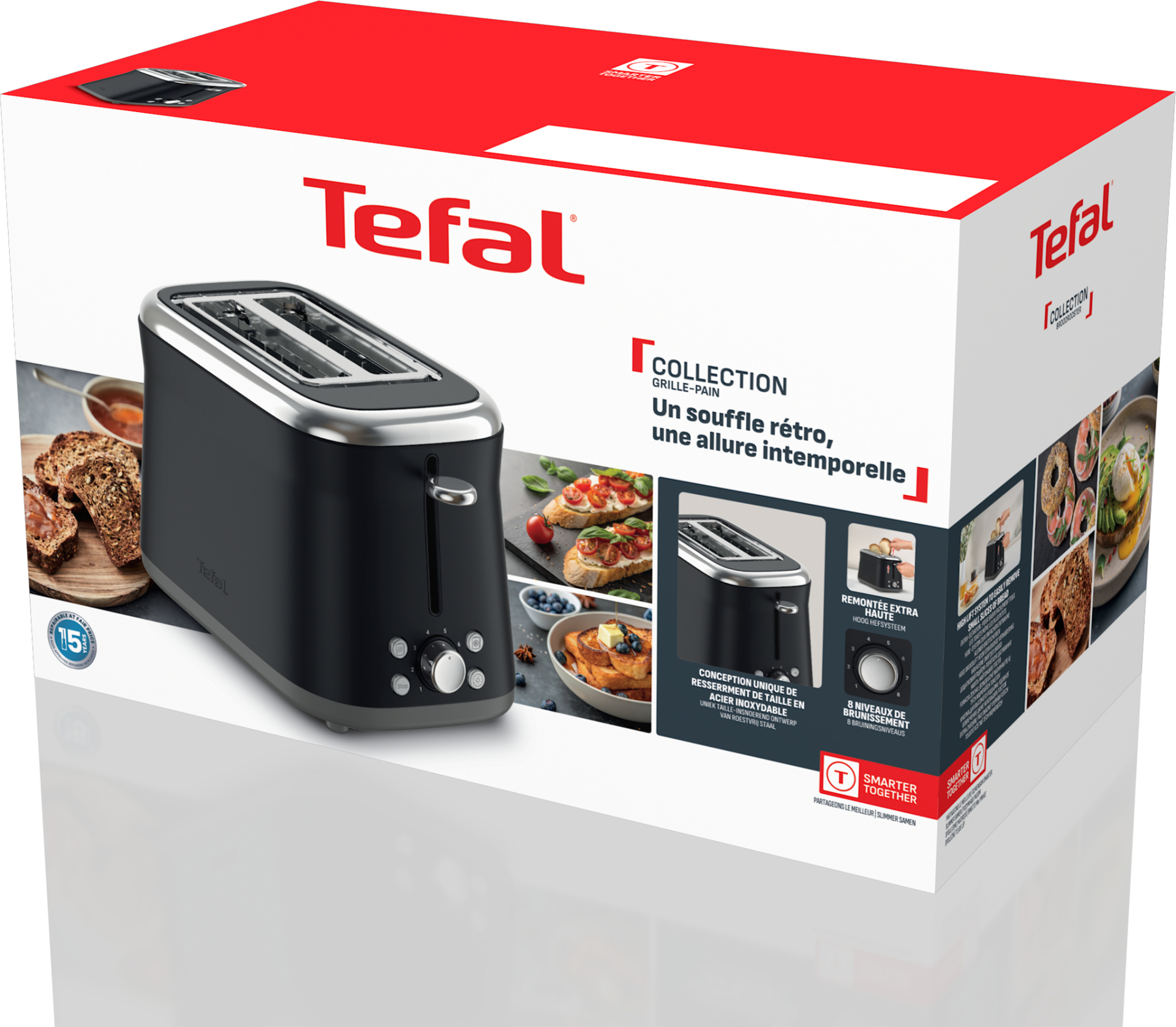 TEFAL Broodrooster zwart - TT7208E0