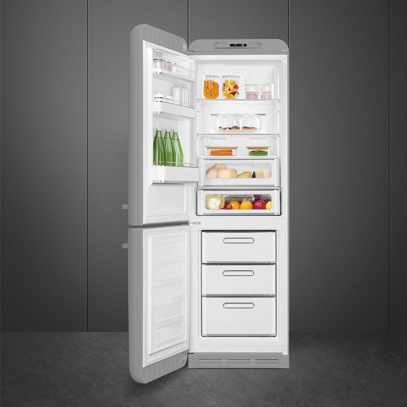 SMEG vrijstaande koel-/vriescombinatie - 197cm - FAB32LSV6