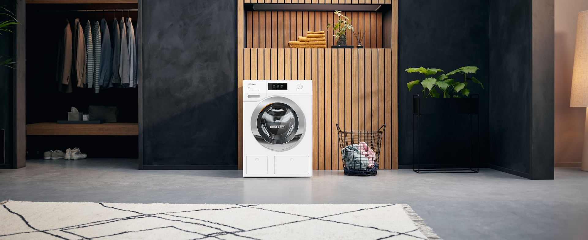 MIELE STANDARD CHROME EDITION was- droogcombinatie - WTW870WPM