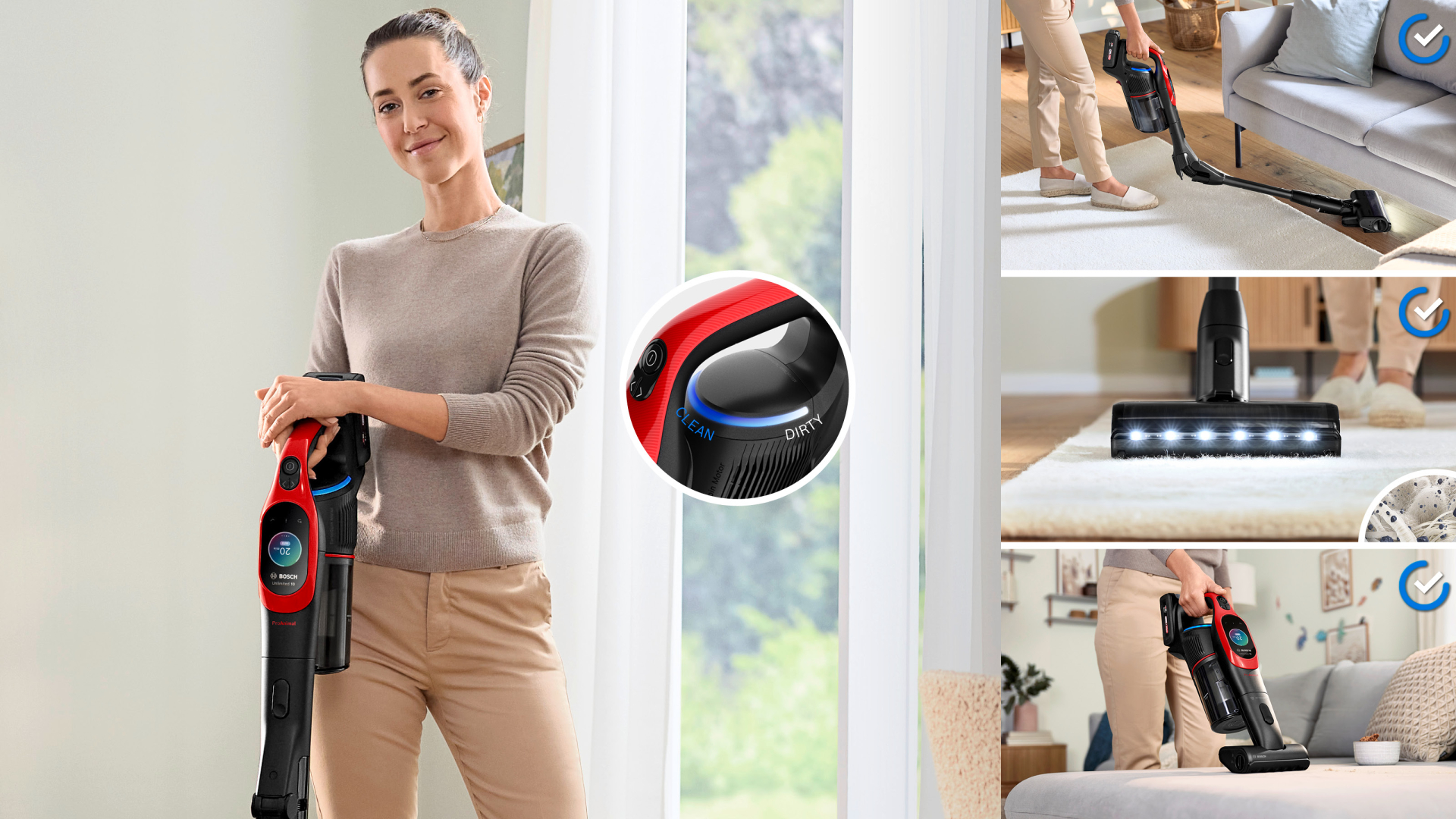 BOSCH  Unlimited 10 steelstofzuiger - BCS1041PET