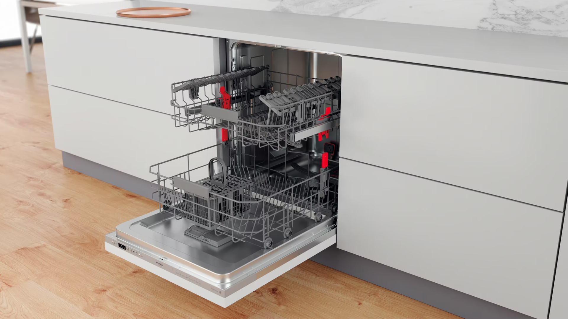 WHIRLPOOL vaatwasser volledig integreerbaar - WIC3C33PE