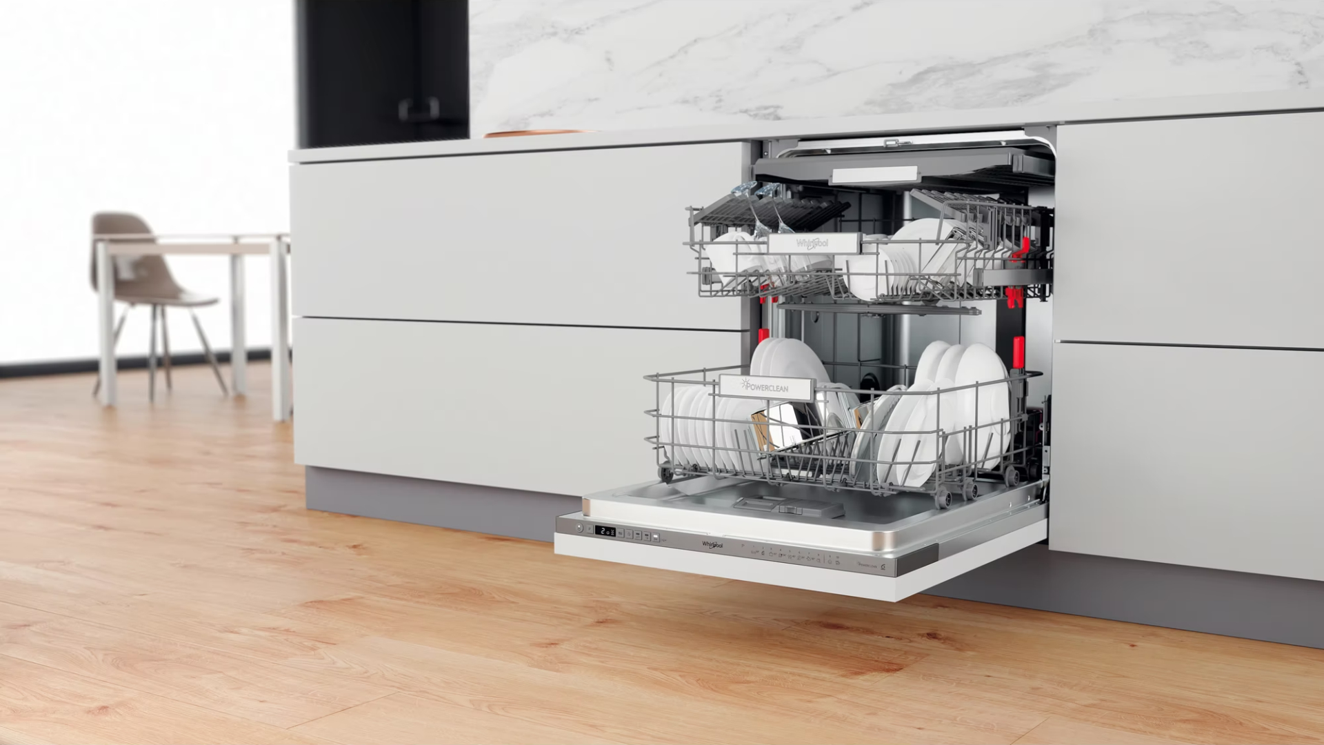 WHIRLPOOL vaatwasser volledig integreerbaar - W0ID751AX