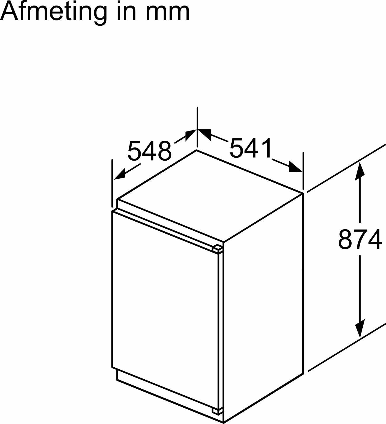 BOSCH SERIE 2 koelkast zonder vriesvak - 88cm - KIR21NSE0