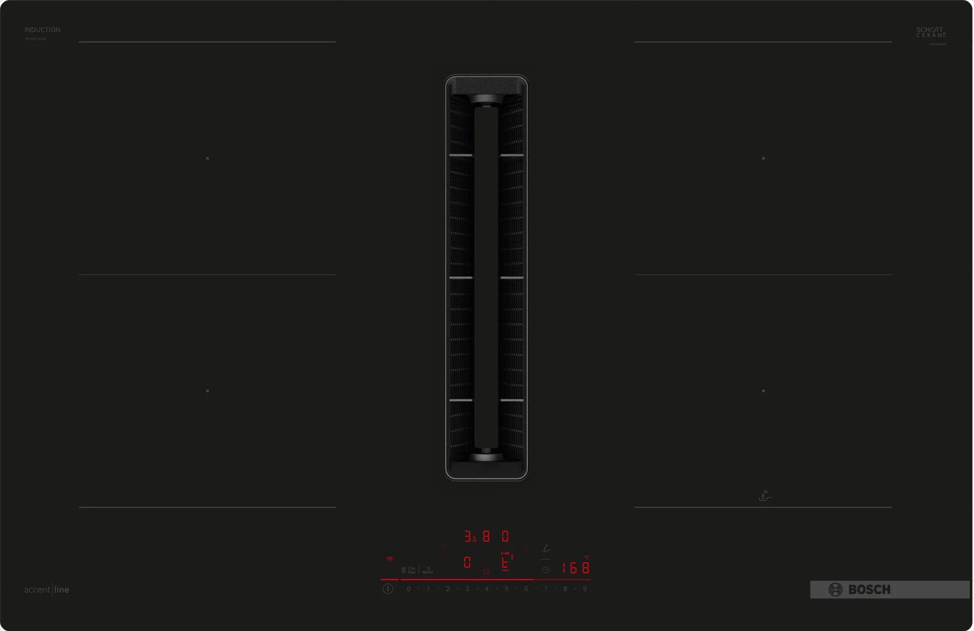 BOSCH PVQ821H26E SERIE 2 kookplaat met afzuiging - 80cm