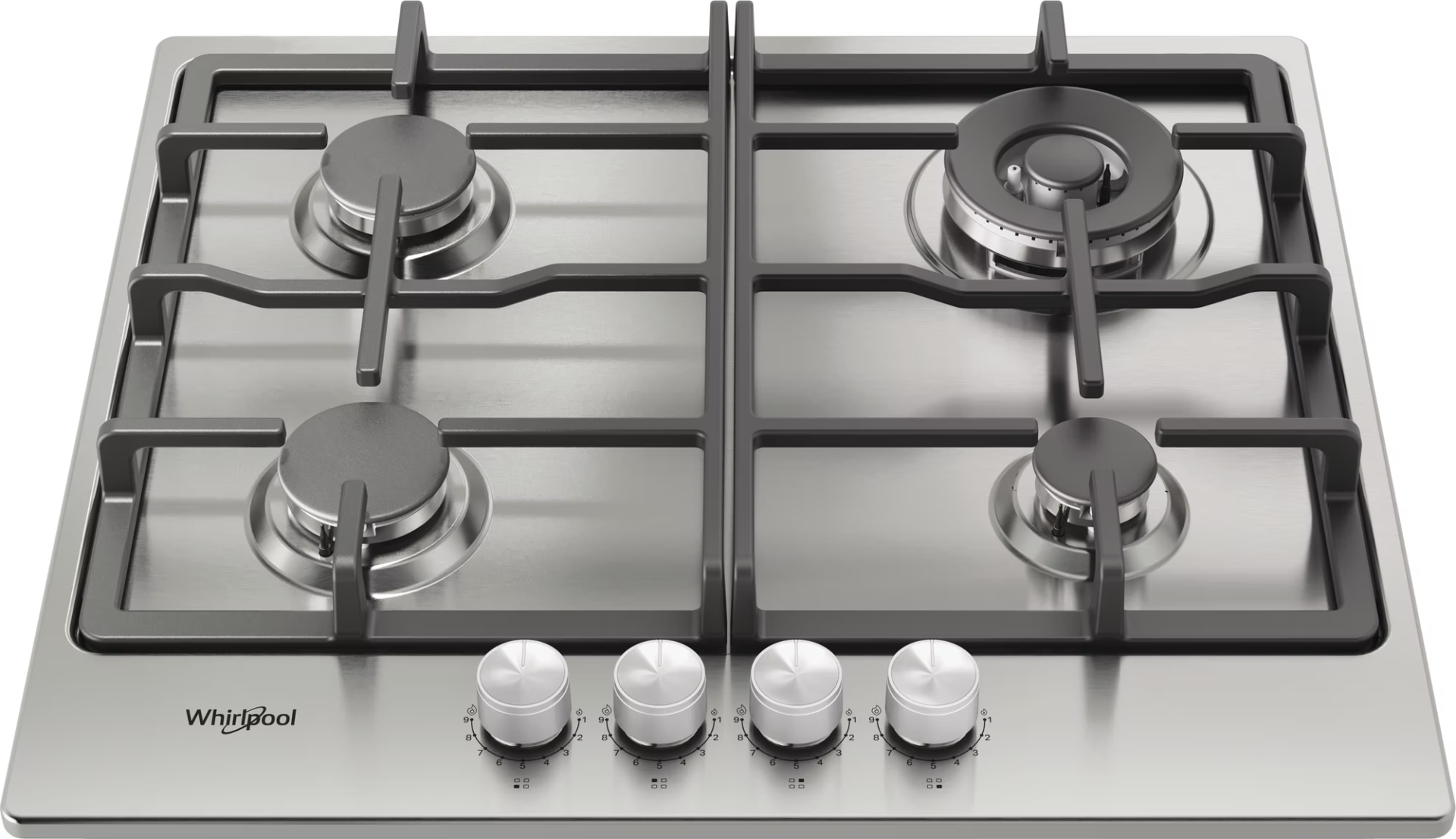 WHIRLPOOL gaskookplaat - 58cm - TKRL661IXEU