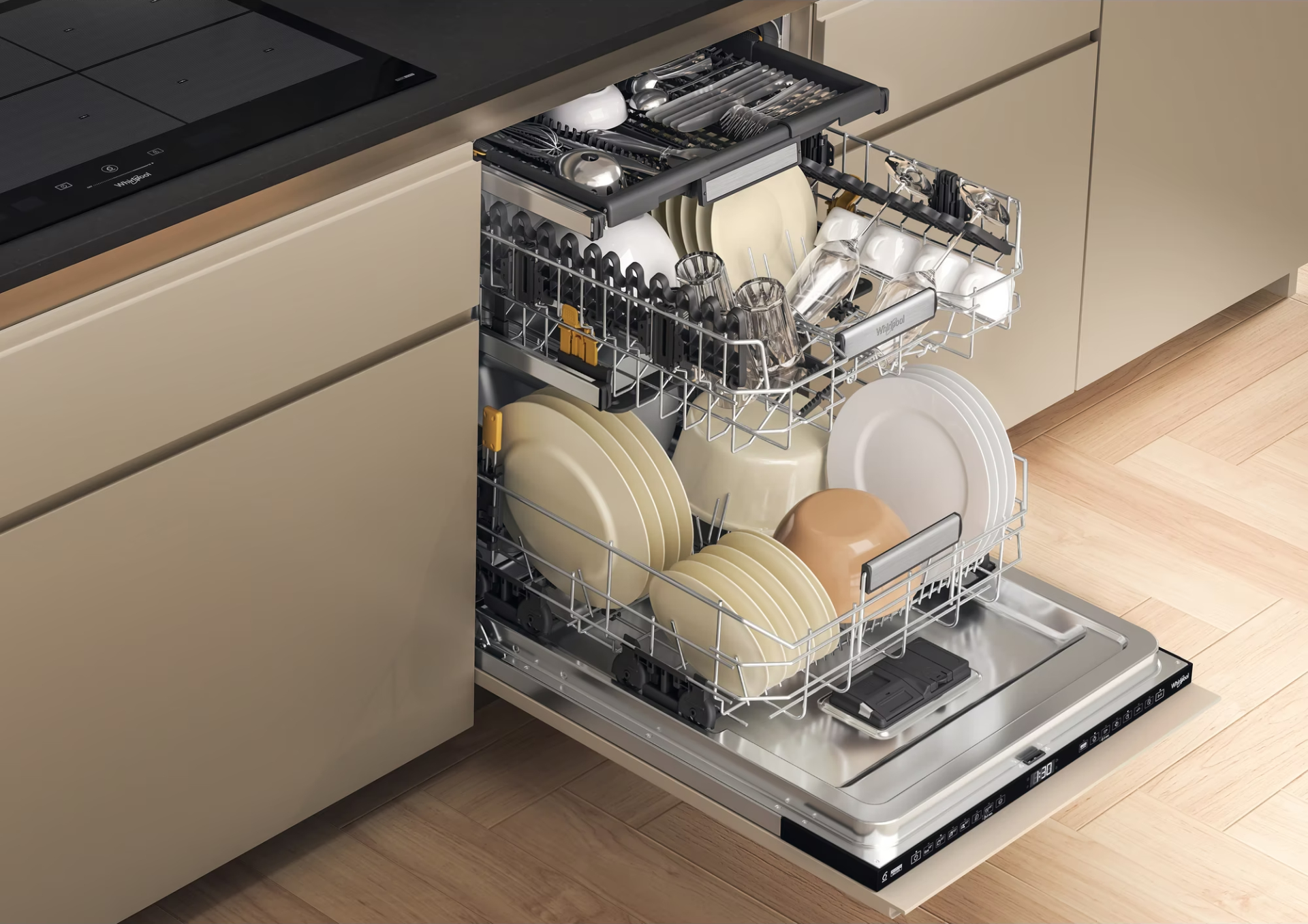 WHIRLPOOL vaatwasser volledig integreerbaar - WH7IA115B2M3TUS0