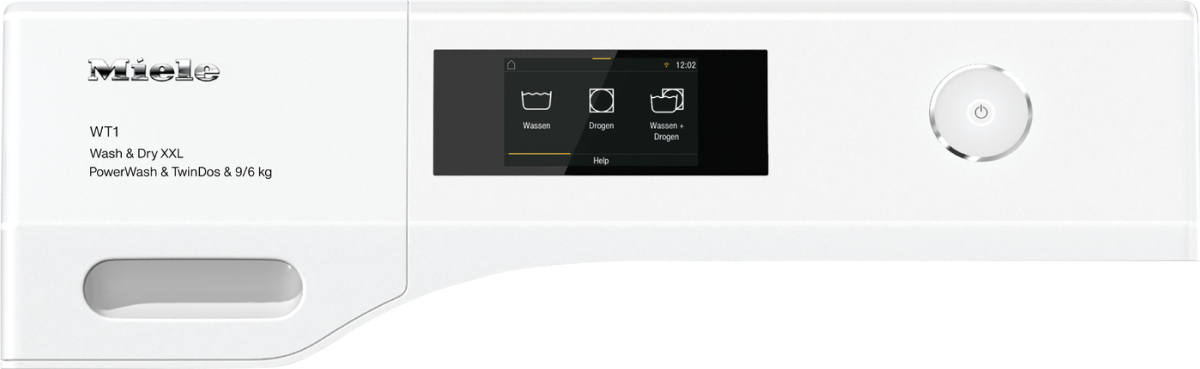 MIELE STANDARD CHROME EDITION was- droogcombinatie - WTW870WPM