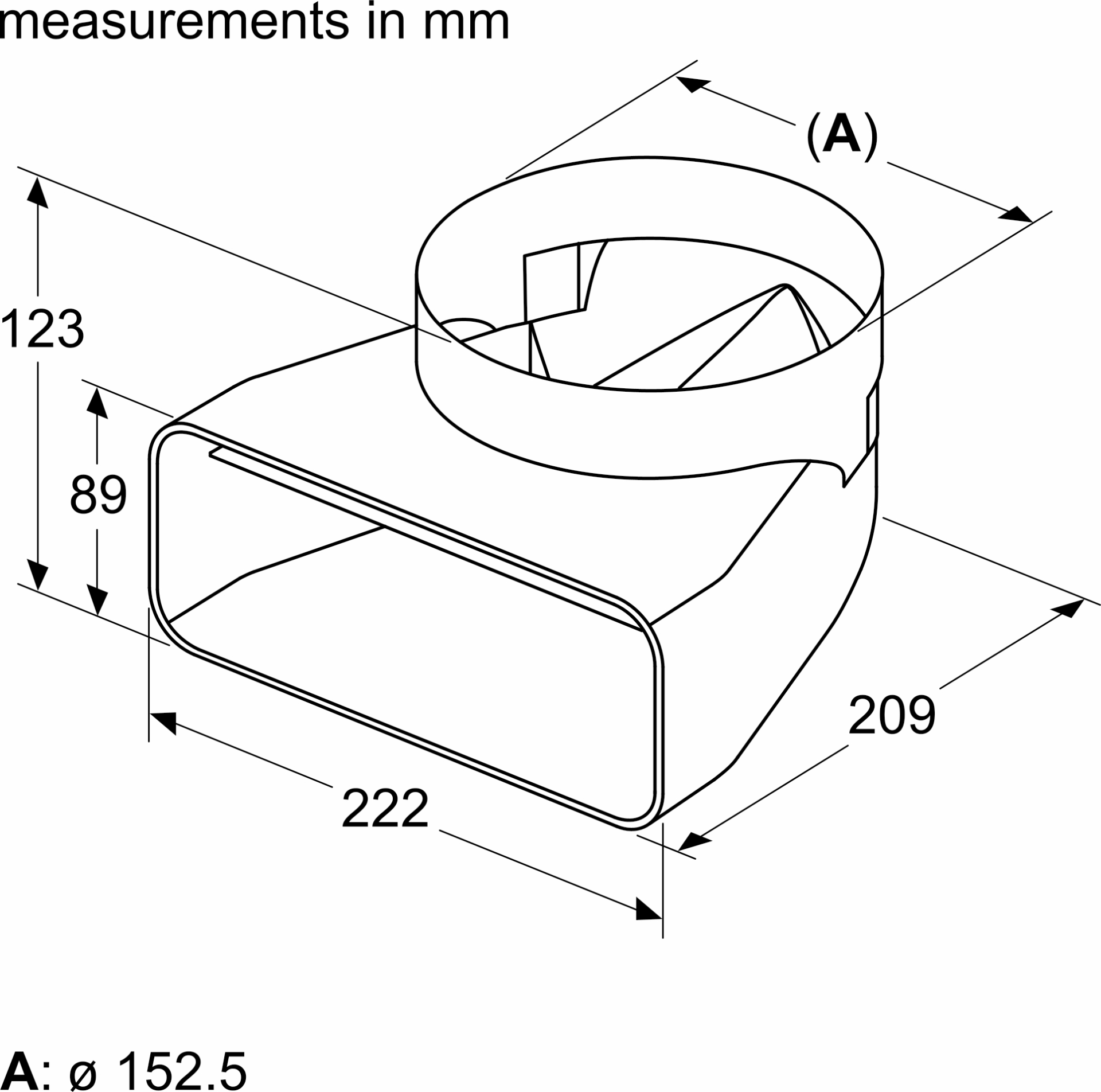 BOSCH overgangsstuk - HEZ9VDSI1