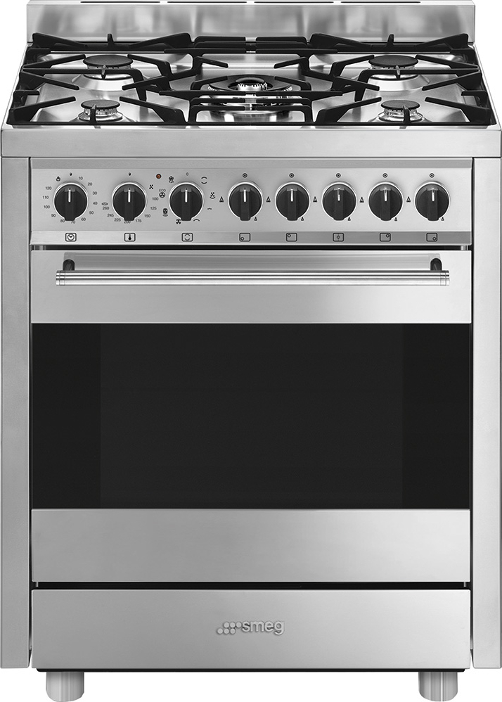 SMEG fornuis met gaskookplaat - 70cm - B71GMX2