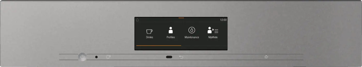 MIELE Inbouw koffiemachine met vaste wateraansluiting met heetwatertap - CVA7845GRGR