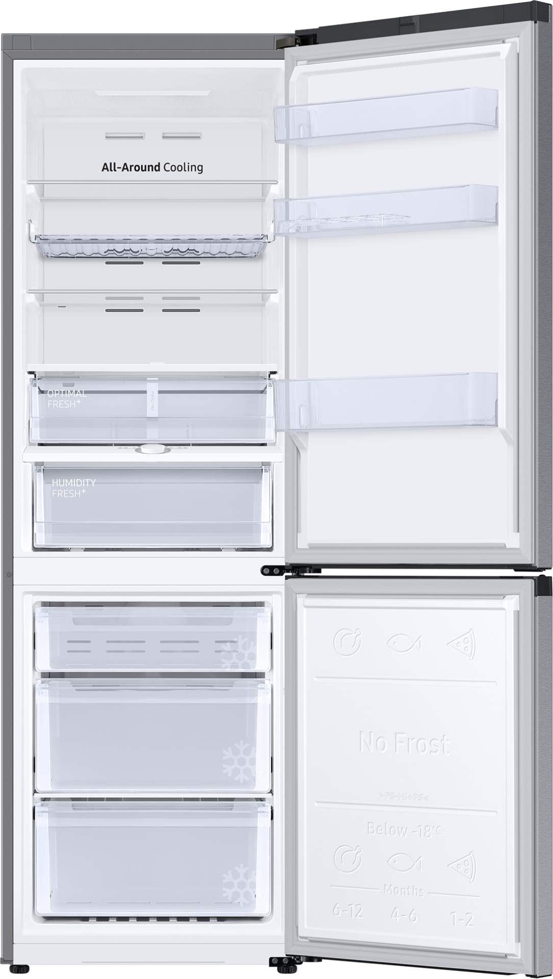 SAMSUNG vrijstaande koel-/vriescombinatie - 185cm - RB34C675DSA/EF