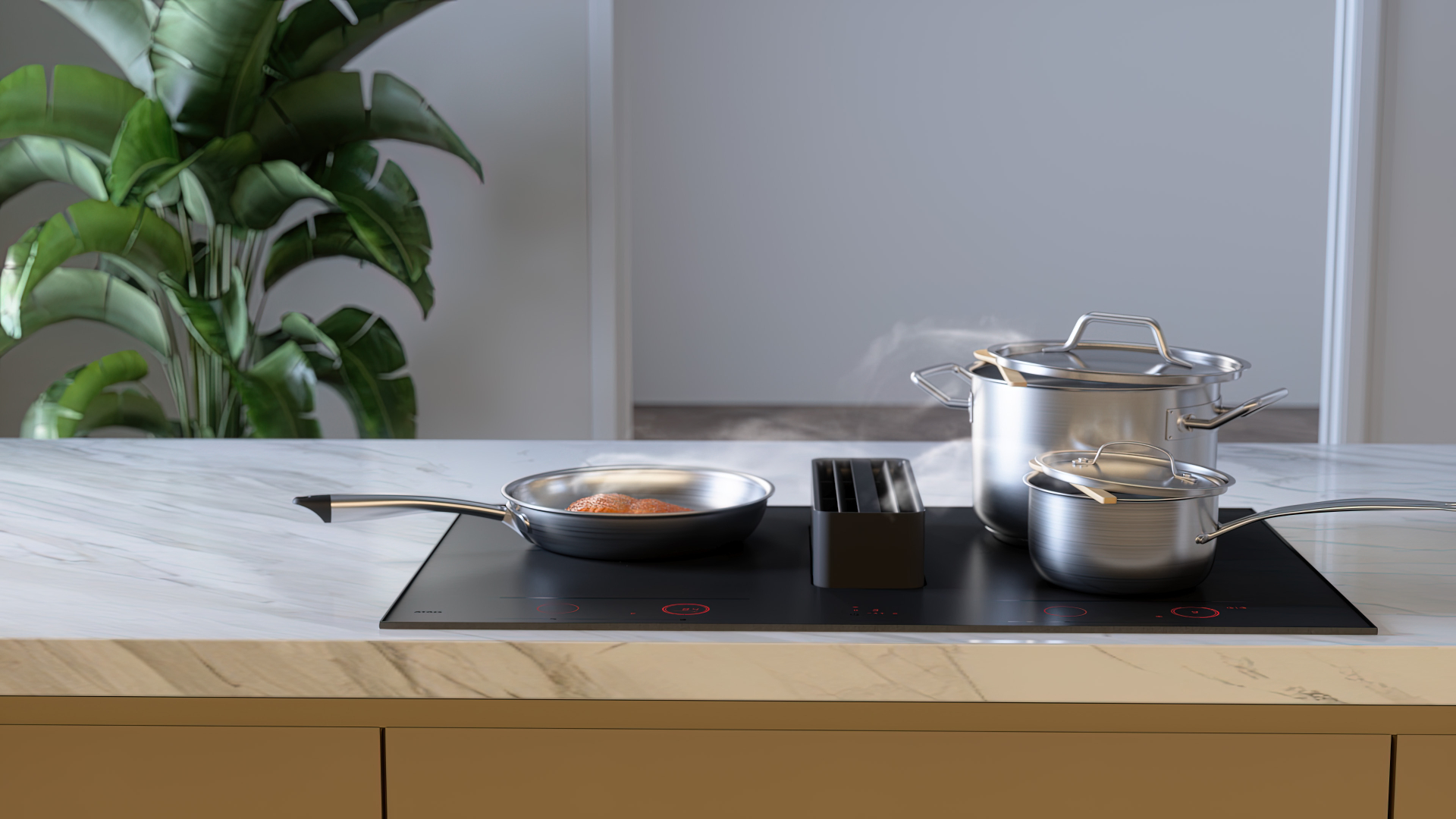 ATAG kookplaat met afzuiging - 83cm - HIDD28471SVI