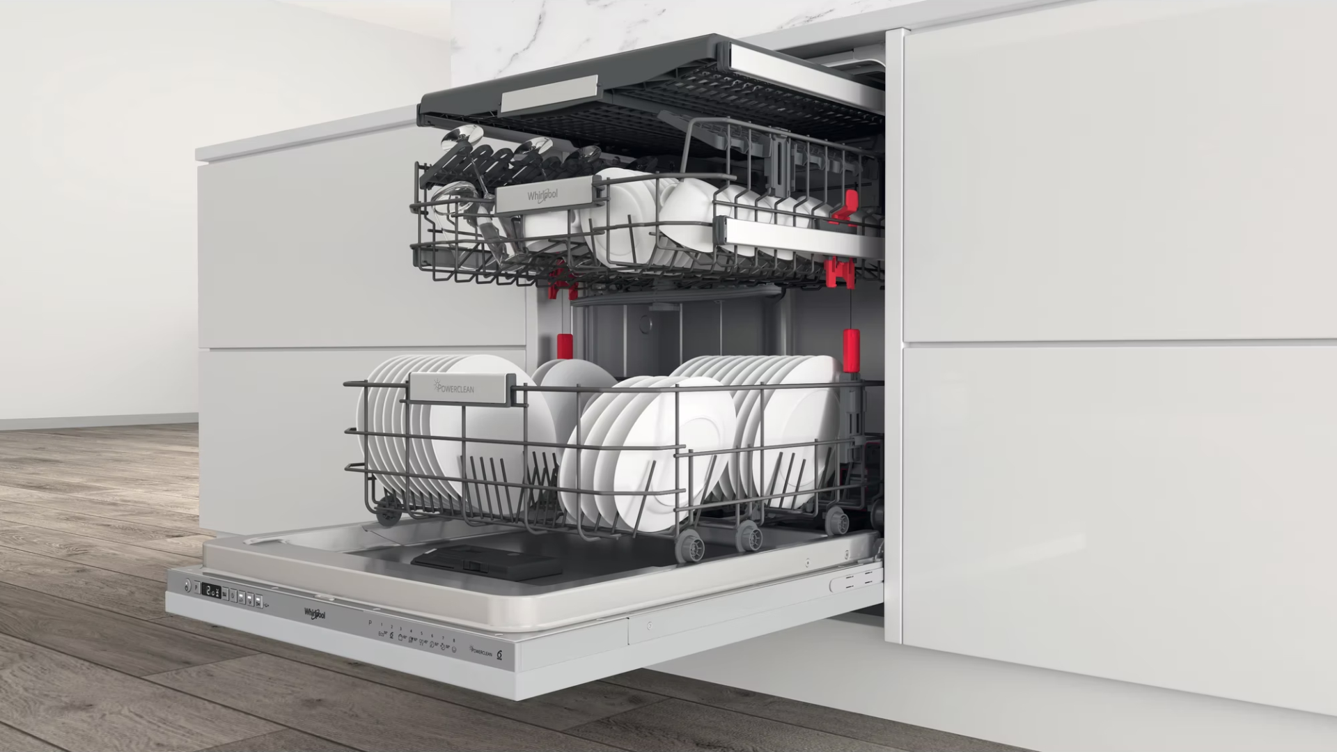 WHIRLPOOL vaatwasser volledig integreerbaar - W0ID741AS