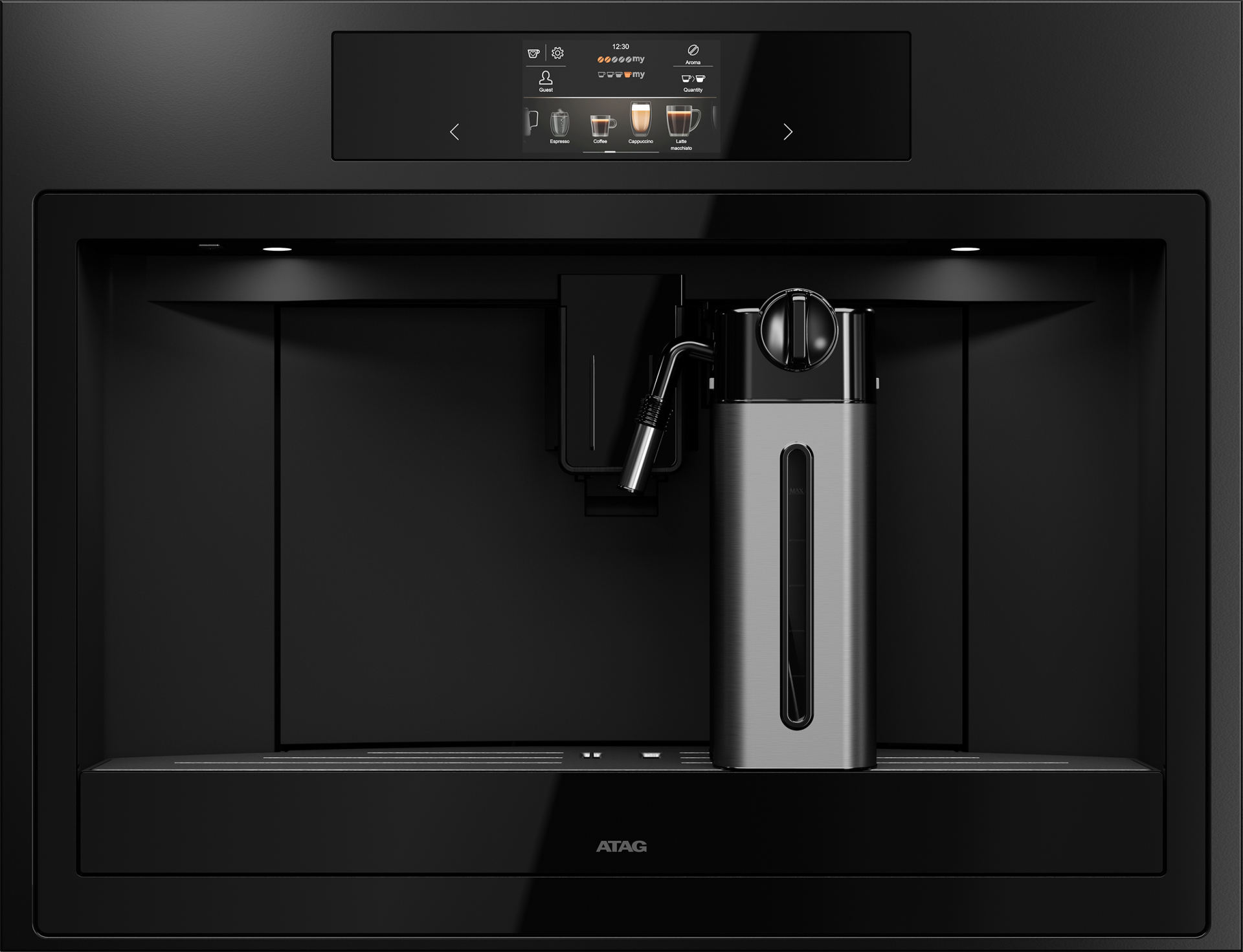 Inbouw koffiemachine met waterreservoir