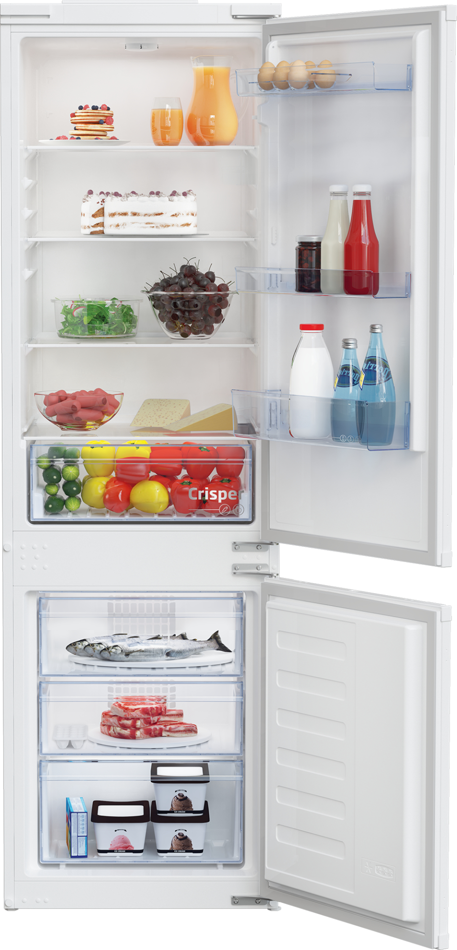 BEKO koel-/vriescombinatie - 177cm - BCSA285K4SN1