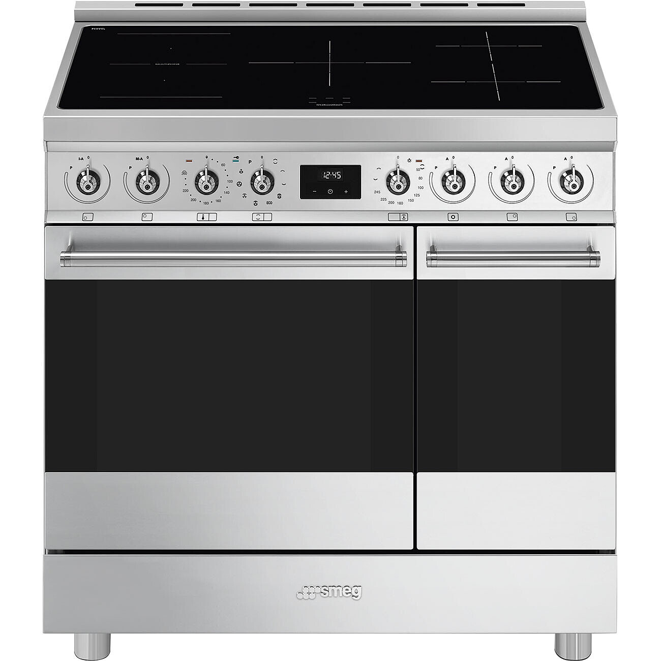 SMEG C92IPX2 fornuis met inductie kookplaat - 90cm