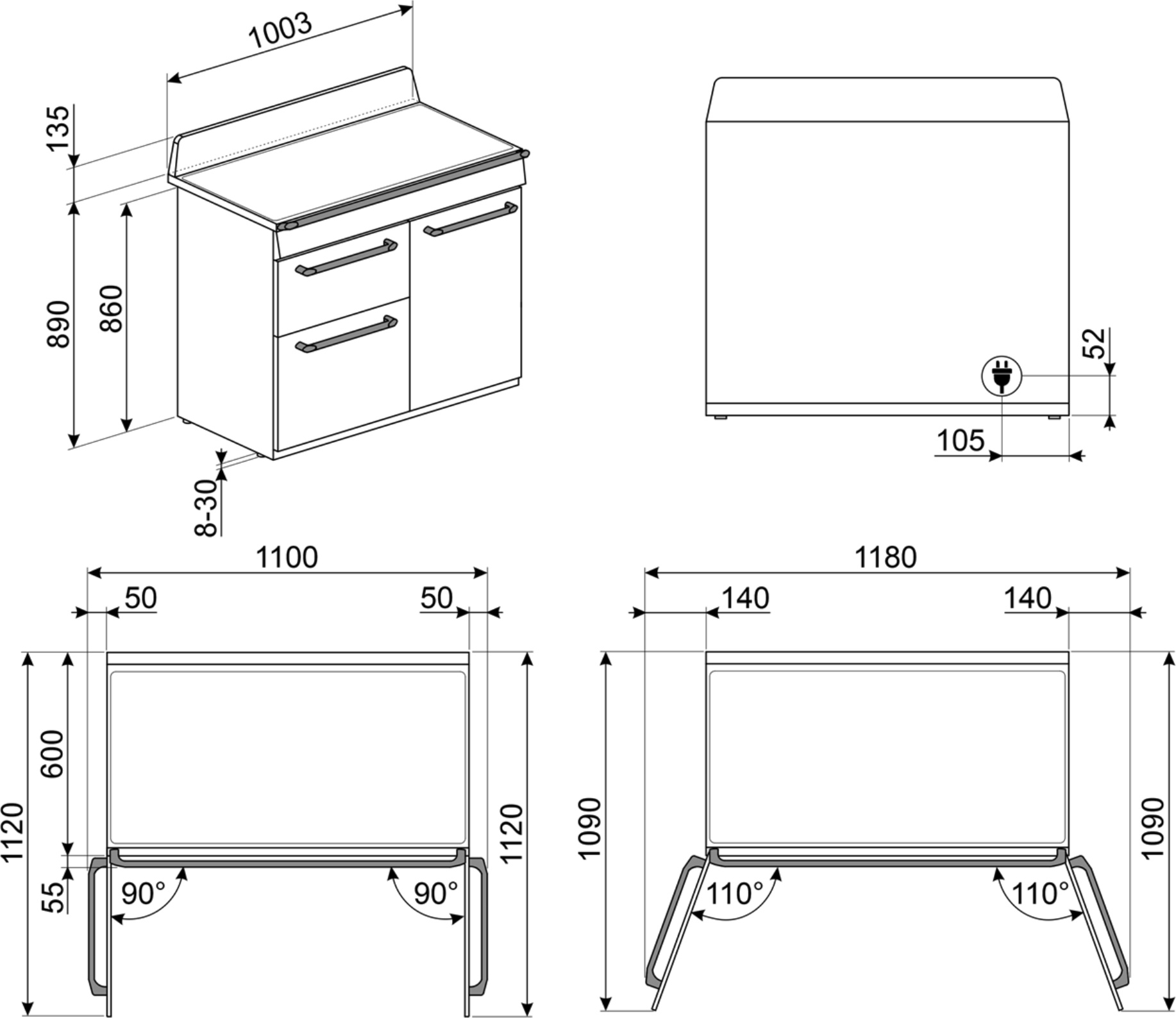 SMEG TR103IGR2