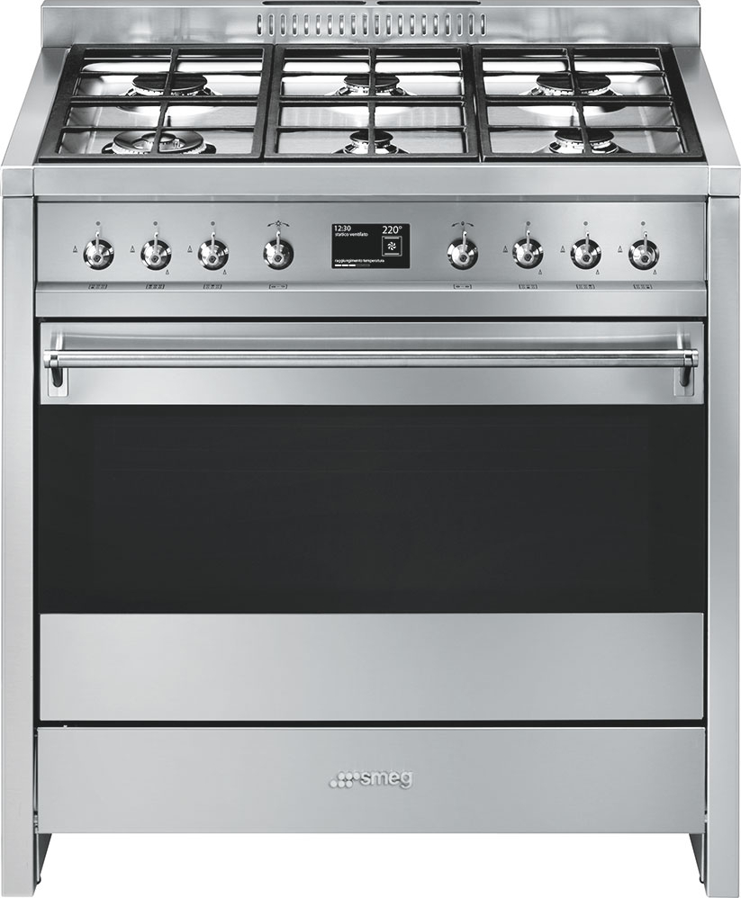 SMEG fornuis met gaskookplaat - 90cm - A1-9