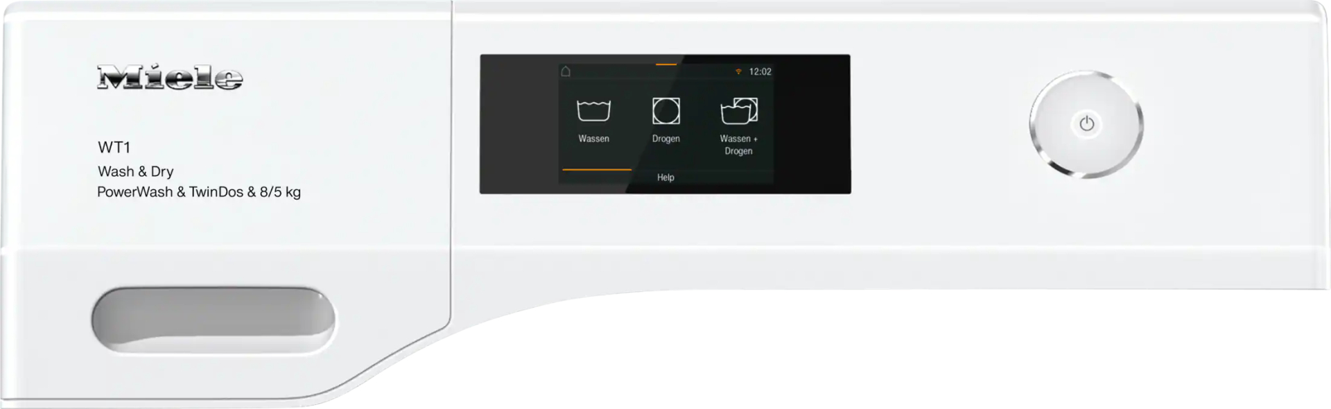 MIELE STANDARD CHROME EDITION was- droogcombinatie - WTR870WPM