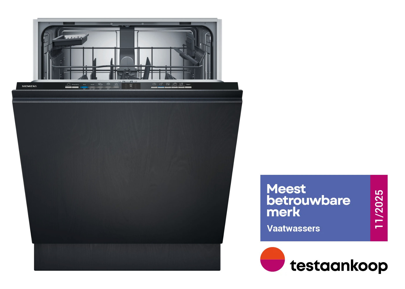 SIEMENS SX61IX13TE IQ100 vaatwasser volledig integreerbaar