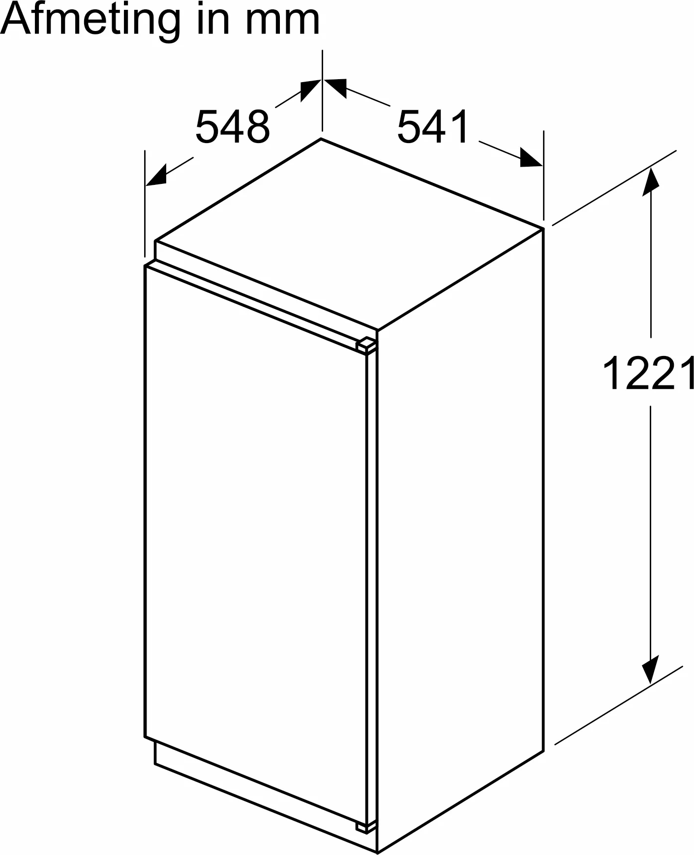 BOSCH SERIE 2 koelkast zonder vriesvak - 122cm - KIR415SE0