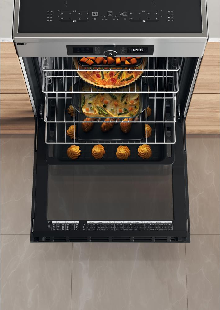 WHIRLPOOL fornuis met inductie kookplaat - 60cm - WS68IB8ACX/FR